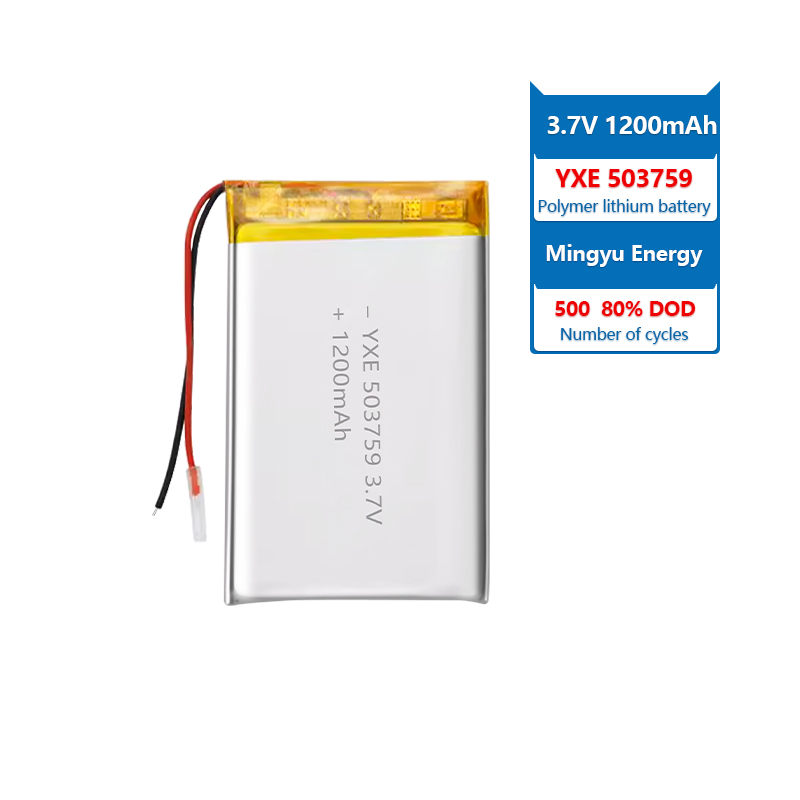 3.7 V Li-ion Battery 503759-1200mah